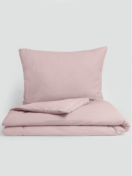 Kvalitex Prodloužené ložní flanelové povlečení 140x220, 70x90cm růžové