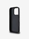 DKNY DKNY PU Leather Checkered Pattern and Stripe Zadní Kryt pro iPhone 16 Pro Max Black