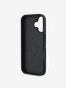 DKNY DKNY PU Leather Repeat Pattern Tonal Stripe Zadní Kryt pro iPhone 16 Plus Black