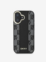 DKNY DKNY PU Leather Checkered Pattern Magsafe Zadní Kryt pro iPhone 16 Black
