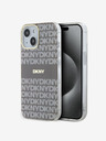 DKNY PC/TPU Repeat Pattern Tonal Stripe Magsafe Zadní Kryt pro iPhone 14 Beige DKNY