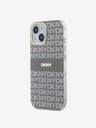 DKNY PC/TPU Repeat Pattern Tonal Stripe Magsafe Zadní Kryt pro iPhone 14 Beige DKNY