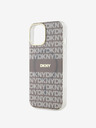 DKNY PC/TPU Repeat Pattern Tonal Stripe Magsafe Zadní Kryt pro iPhone 14 Beige DKNY