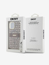 DKNY PC/TPU Repeat Pattern Tonal Stripe Magsafe Zadní Kryt pro iPhone 14 Beige DKNY
