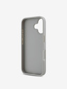 DKNY DKNY PU Leather Repeat Pattern Tonal Stripe Zadní Kryt pro iPhone 16 Beige