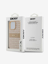 DKNY DKNY PU Leather Repeat Pattern Tonal Stripe Zadní Kryt pro iPhone 16 Pro Max Pink