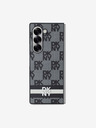 DKNY DKNY PU Leather Checkered Pattern and Stripe Zadní Kryt pro Samsung Galaxy Z Fold 6 Black