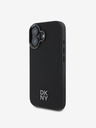 DKNY DKNY PU Leather Stack Logo Magsafe Zadní Kryt pro iPhone 16 Black
