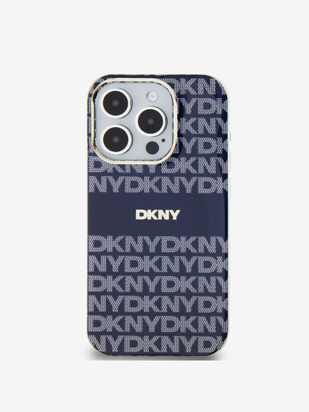 DKNY PC/TPU Repeat Pattern Tonal Stripe Magsafe Zadní Kryt pro iPhone 14 Pro Blue DKNY