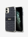 DKNY PC/TPU Repeat Pattern Tonal Stripe Magsafe Zadní Kryt pro iPhone 11 Black DKNY