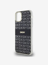DKNY PC/TPU Repeat Pattern Tonal Stripe Magsafe Zadní Kryt pro iPhone 11 Black DKNY