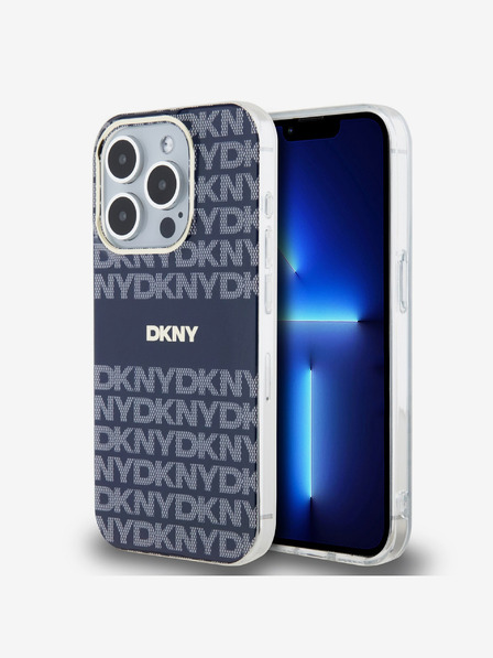 DKNY PC/TPU Repeat Pattern Tonal Stripe Magsafe Zadní Kryt pro iPhone 14 Pro Max Blue DKNY