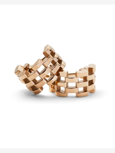 Daniel Wellington Dámské růžovozlaté ocelové náušnice Daniel Wellington 5-Link