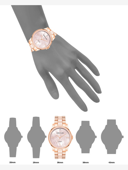 Anne Klein Dámské kulaté hodinky Anne Klein AK/ 4120BHRG