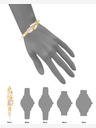 Anne Klein Dámské hranaté hodinky Anne Klein AK/ 4108RQCH