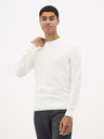 Celio Bélý basic svetr Celio Nepic