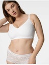 Marks & Spencer Krajková podprsenka bez kostic, se zmenšujícím efektem a technologií Flexifit™ Marks & Spencer bílá