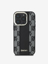 DKNY DKNY PU Leather Checkered Pattern Magsafe Zadní Kryt pro iPhone 16 Pro Black