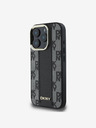 DKNY DKNY PU Leather Checkered Pattern Magsafe Zadní Kryt pro iPhone 16 Pro Black