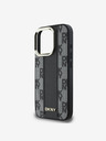 DKNY DKNY PU Leather Checkered Pattern Magsafe Zadní Kryt pro iPhone 16 Pro Black