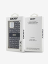 DKNY PC/TPU Repeat Pattern Tonal Stripe Magsafe Zadní Kryt pro iPhone 13 Black DKNY