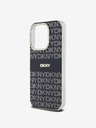 DKNY PC/TPU Repeat Pattern Tonal Stripe Magsafe Zadní Kryt pro iPhone 13 Pro Black DKNY