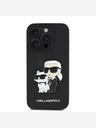 Karl Lagerfeld Karl Lagerfeld PU Saffiano Karl and Choupette Zadní Kryt pro iPhone 15 Pro Black