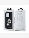 Karl Lagerfeld Karl Lagerfeld PU Saffiano Karl and Choupette Zadní Kryt pro iPhone 15 Pro Black