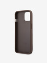 Guess Guess PU 4G Metal Logo Zadní Kryt pro iPhone 13 Brown