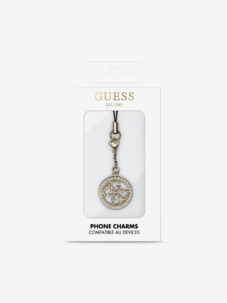 Guess Guess Přívěsek 4G Strass Metal Logo