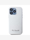 Karl Lagerfeld Grained PU Hotel RSG Zadní Kryt pro iPhone 15 Pro Grey Karl Lagerfeld