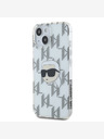 Karl Lagerfeld Karl Lagerfeld IML Electroplated Karl Head Zadní Kryt pro iPhone 15 Transparent