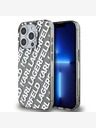 Karl Lagerfeld Karl Lagerfeld IML Electroplated Repeated Logo Zadní Kryt pro iPhone 15 Pro Silver
