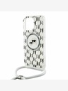Karl Lagerfeld Karl Lagerfeld IML Monogram Crossbody K&CH Heads MagSafe Zadní Kryt pro iPhone 16 Pro Transparent