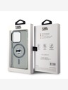 Karl Lagerfeld Karl Lagerfeld IML Choupette Head Metal Frame MagSafe Zadní Kryt pro iPhone 15 Pro Black