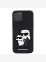 Karl Lagerfeld Karl Lagerfeld PU Saffiano Karl and Choupette Zadní Kryt pro iPhone 12/12 Pro Black