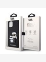 Karl Lagerfeld Karl Lagerfeld PU Saffiano Karl and Choupette Zadní Kryt pro iPhone 12/12 Pro Black