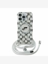 Karl Lagerfeld Karl Lagerfeld IML Monogram Crossbody K&CH Heads MagSafe Zadní Kryt pro iPhone 16 Pro Max Transparent