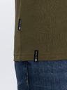 Ombre Clothing Khaki pánské basic tričko s kapsičkou Ombre Clothing