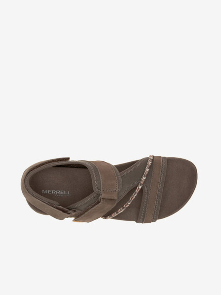 Merrell Hnědé dámské kožené sandály MERRELL Terran 4 Backstrap