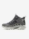 Merrell Šedé pánské kotníkové outdoorové tenisky MERRELL Moab Speed 2 Mid GTX