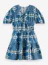 Scotch & Soda Modré dámské vzorované šaty Scotch & Soda