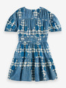 Scotch & Soda Modré dámské vzorované šaty Scotch & Soda