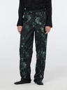 Scotch & Soda Zeleno-černé dámské vzorované kalhoty Scotch & Soda