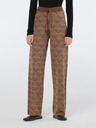 Scotch & Soda Hnědé dámské vzorované pletené kalhoty Scotch & Soda