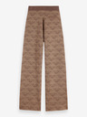 Scotch & Soda Hnědé dámské vzorované pletené kalhoty Scotch & Soda