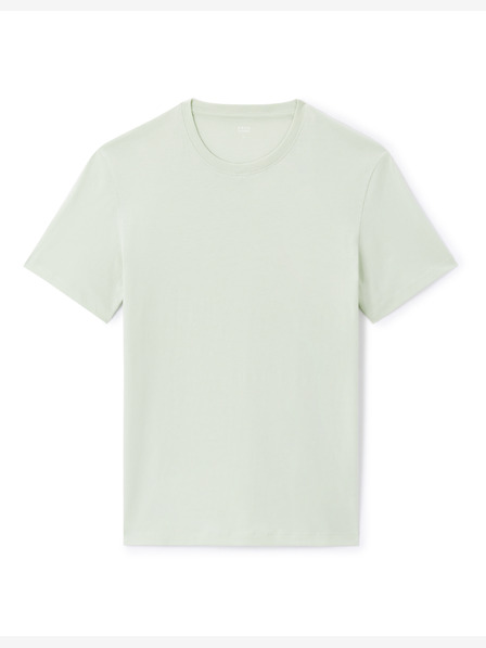 Celio Světle zelené pánské bavlněné tričko Celio Tebase