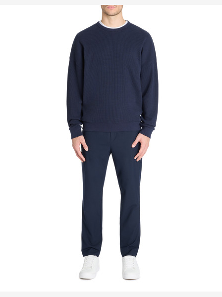 Celio Tmavě modrý pánský svetr Celio Lecrewwaff