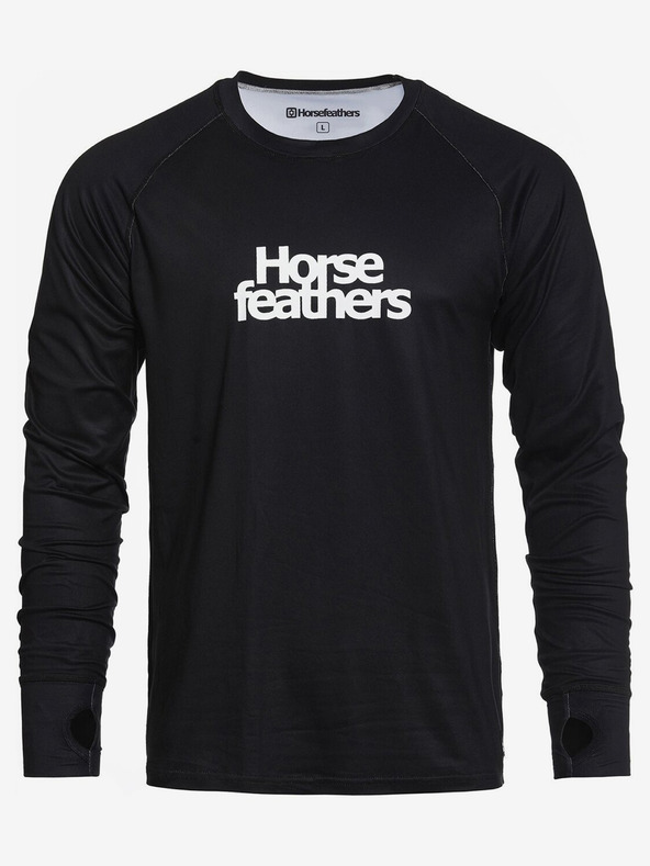 Horsefeathers Termo triko Riley - black velikost L HORSEFEATHERS