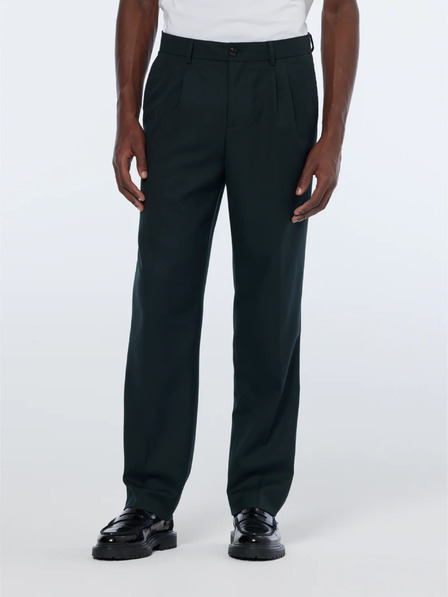 Scotch & Soda Tmavě zelené pánské chino kalhoty Scotch & Soda